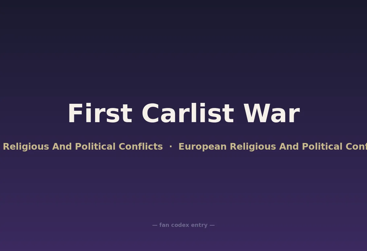 First Carlist War