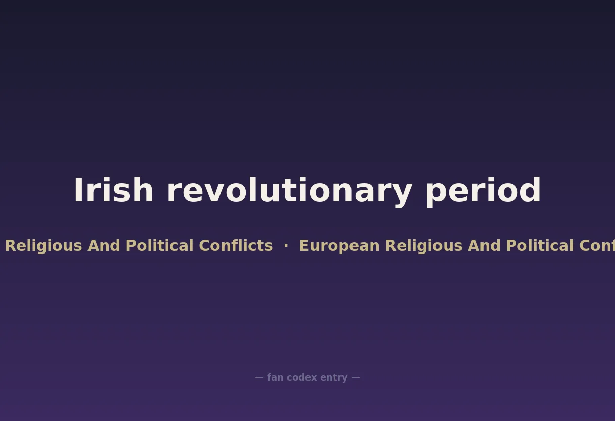 Irish revolutionary period
